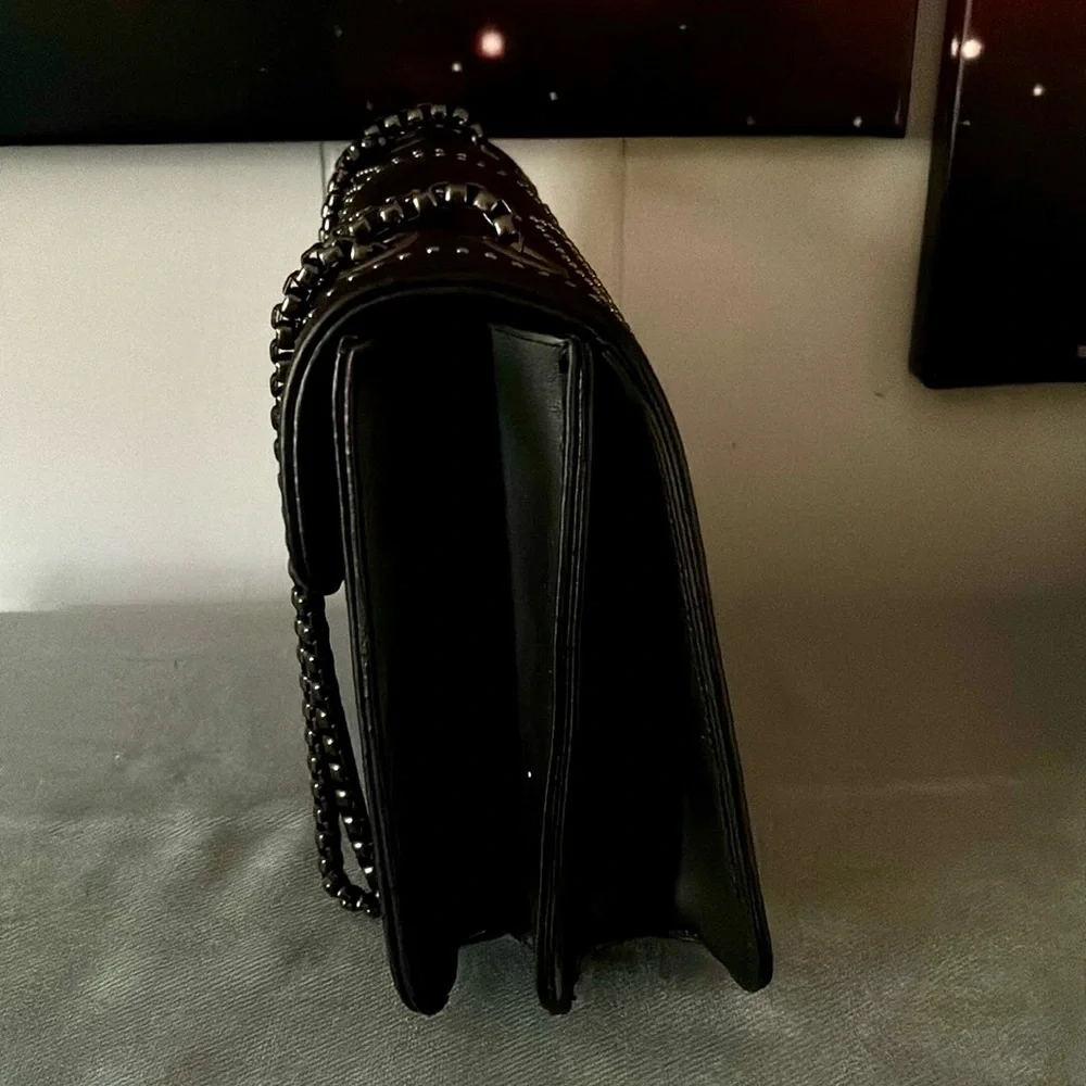 Black Studded Handbag/Crossbody